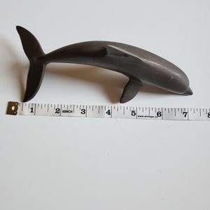 VINTAGE Brass Dolphin